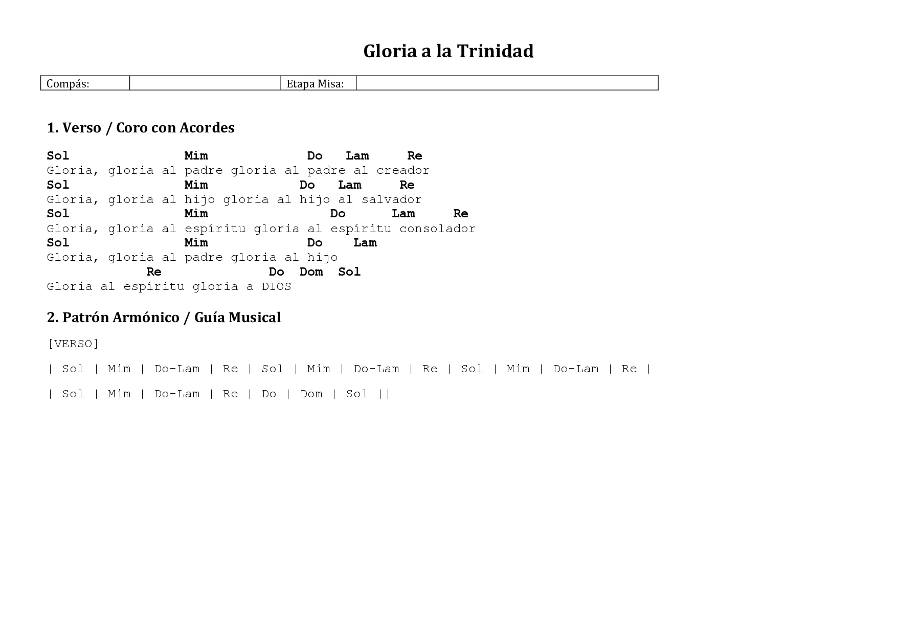 Portada de Gloria a la Trinidad