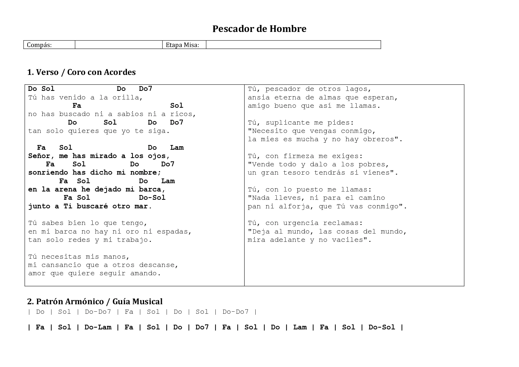 Portada de Pescador de Hombres (Tú has venido a la orilla)